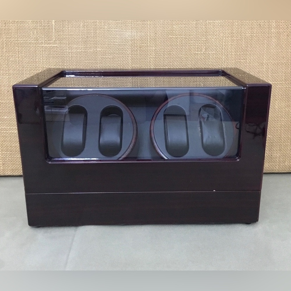 JQUEEN Four Watch Ebony Winders With Quiet Motors - B229